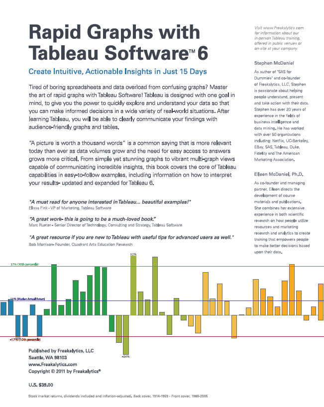 Rapid Graphs with Tableau Software 6 Back Cover